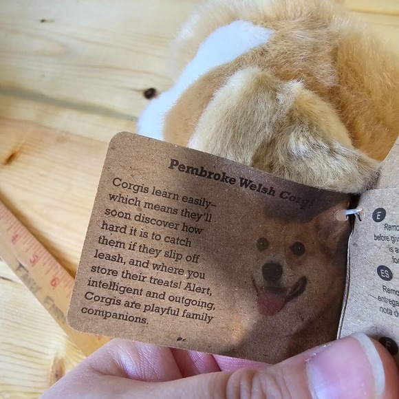 Aurora Miyoni Corgi Dog Plush 11” Realistic Stuffed Animal Welsh Puppy Toy - Picture 7 of 11
